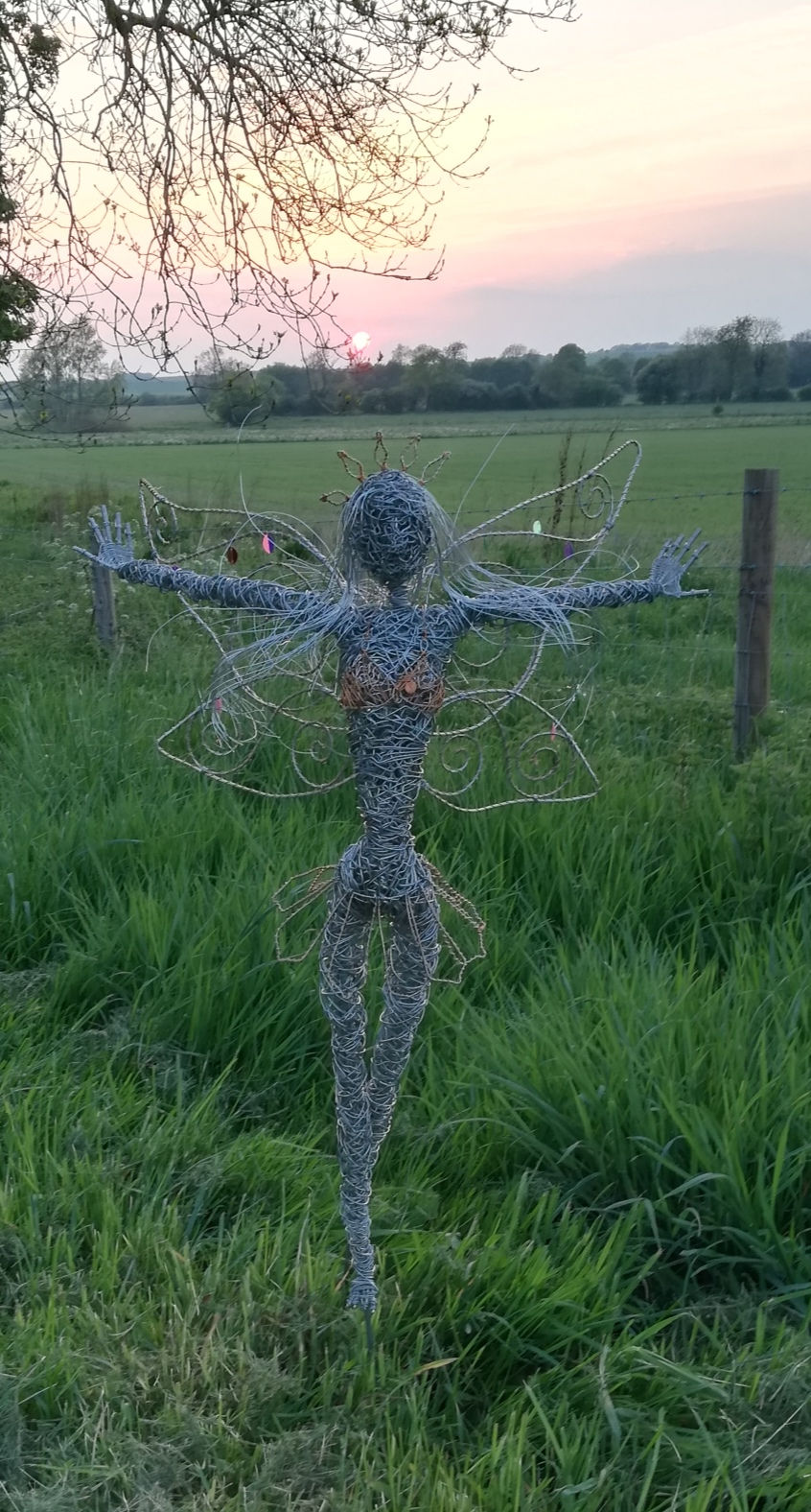 Thumbnail: Daisy - Outdoor Wire Sculpture - Avebury Faerie