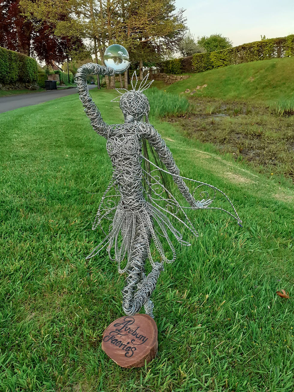 Thumbnail: Astrid - Outdoor Wire Sculpture - Avebury Faerie