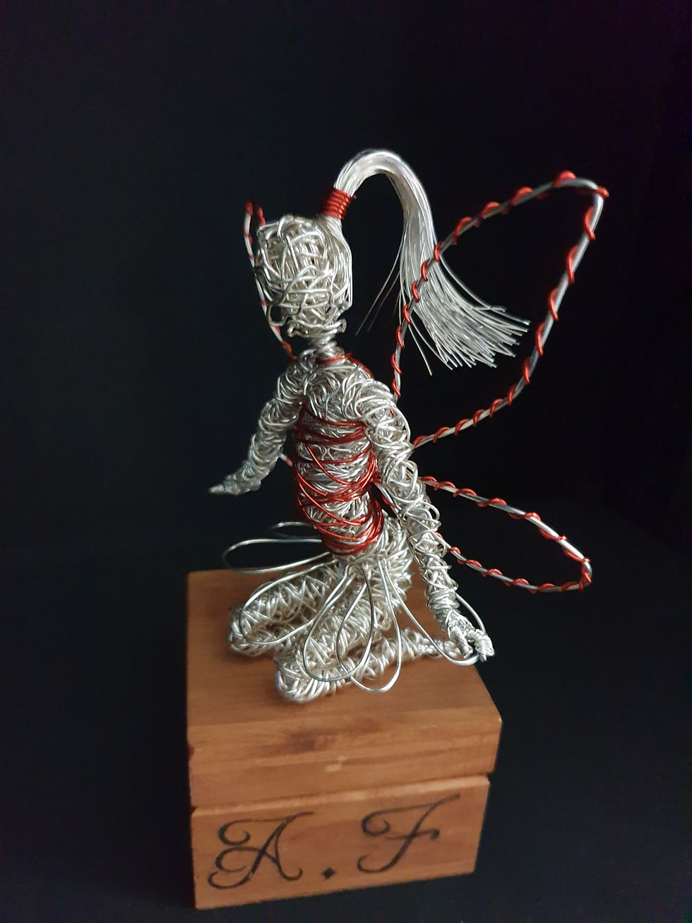 Thumbnail: Georgina - Avebury Faeries - Sil plated wire fairy