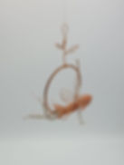 Thumbnail: Handmade hanging Wire Fairy sculpture window ornament