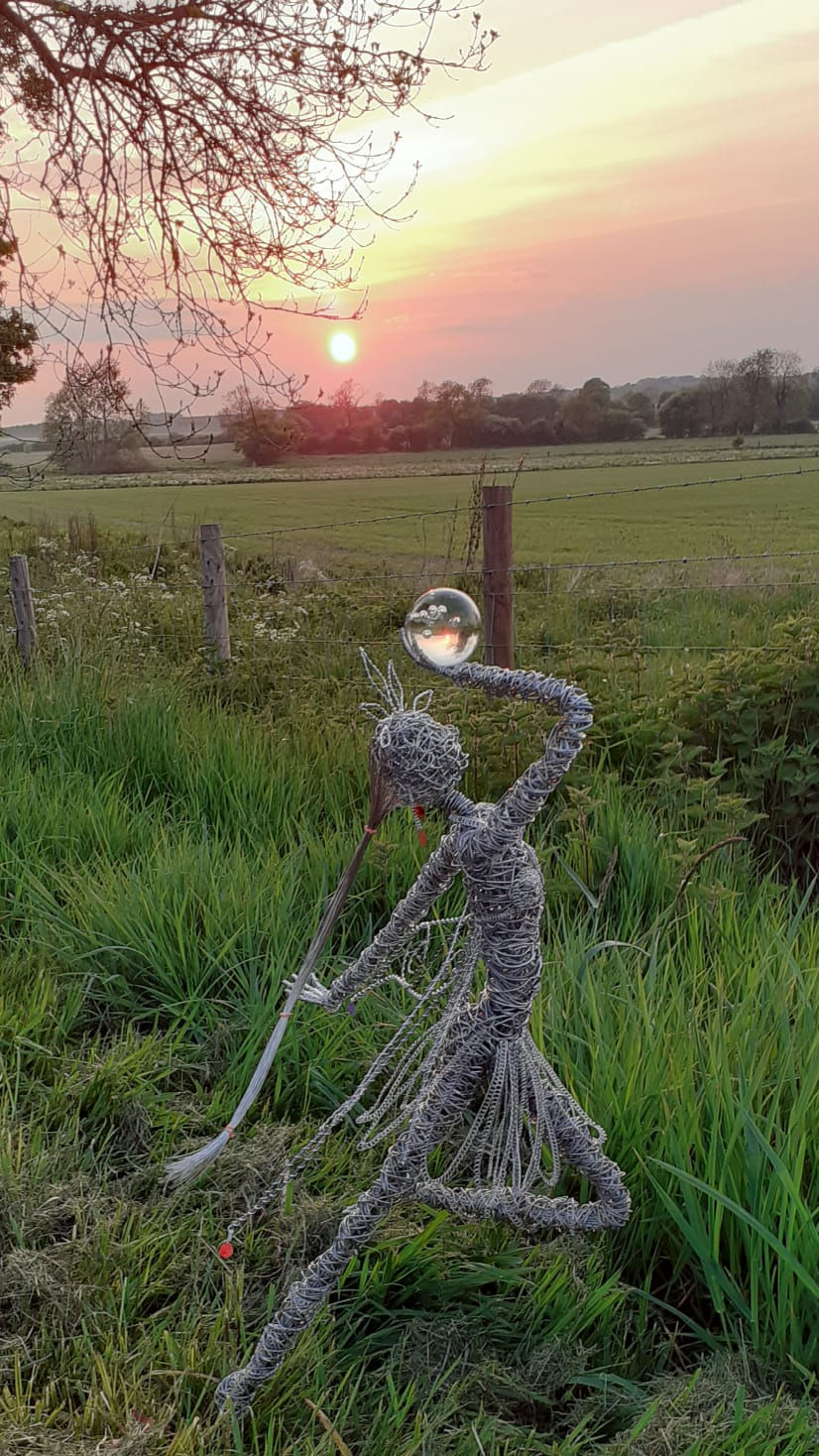 Thumbnail: Astrid - Outdoor Wire Sculpture - Avebury Faerie