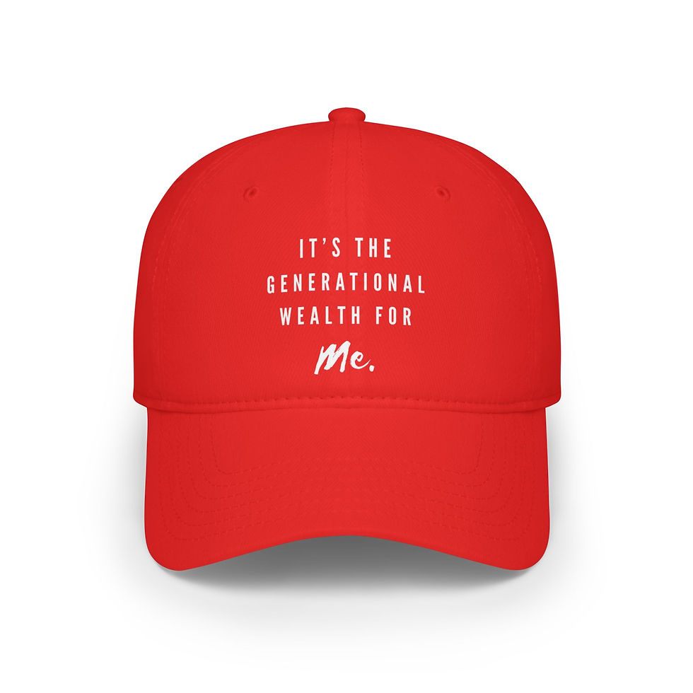 Thumbnail: Baseball Cap - Generational Wealth Mindset Cap
