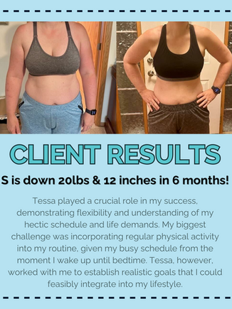 Reset & Transform Client Transformation. Before and after picture.