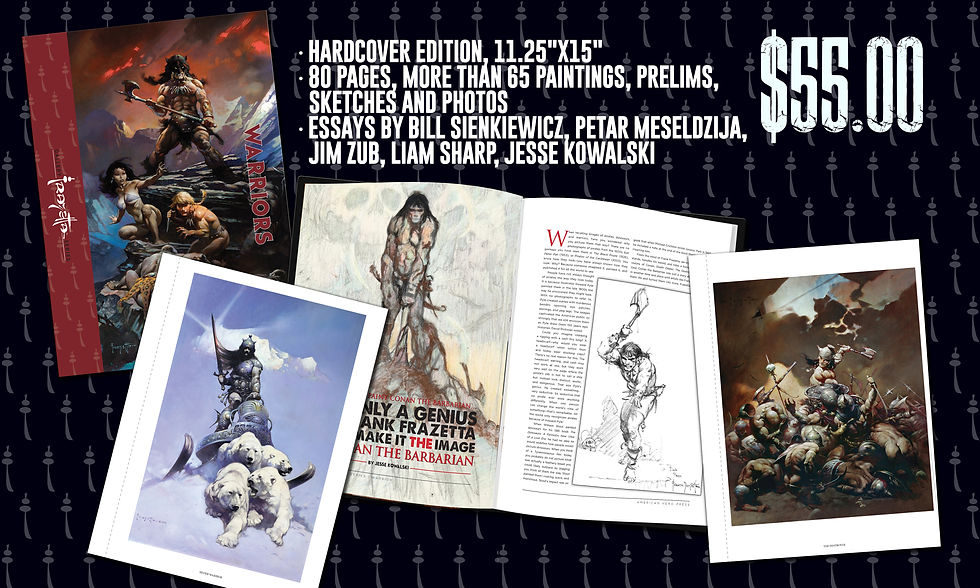 WARRIORS - hardcover - Frazetta Gallery Series