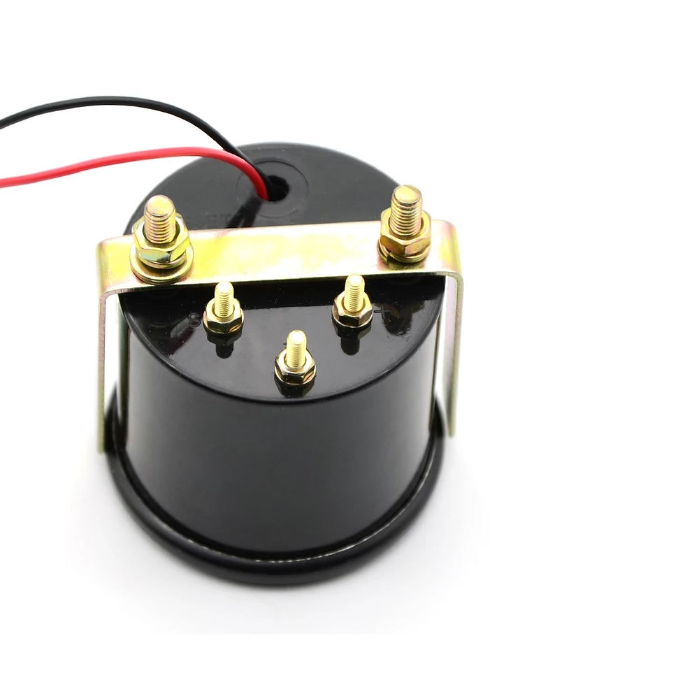 Thumbnail: 52mm White Face LED Water Temperature °C Gauge