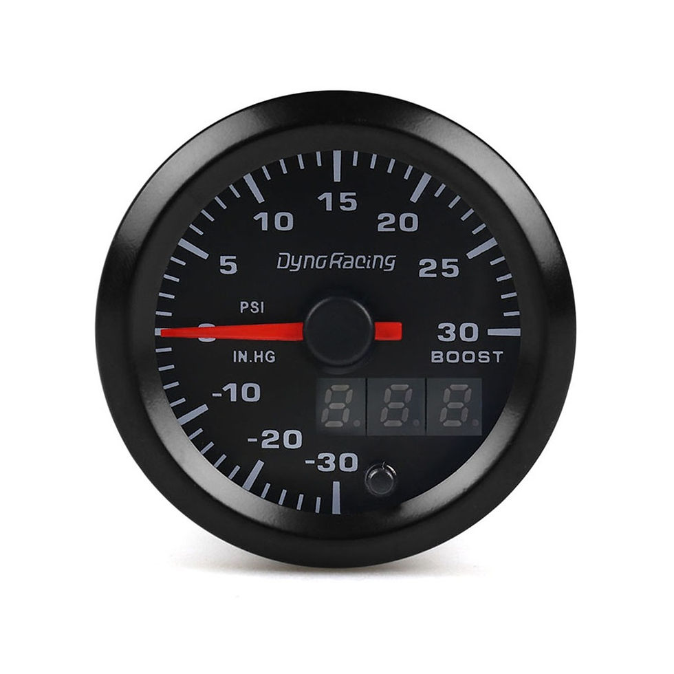 Thumbnail: 52mm Dual Display Digital 7 Colour LED Gauge - Boost PSI