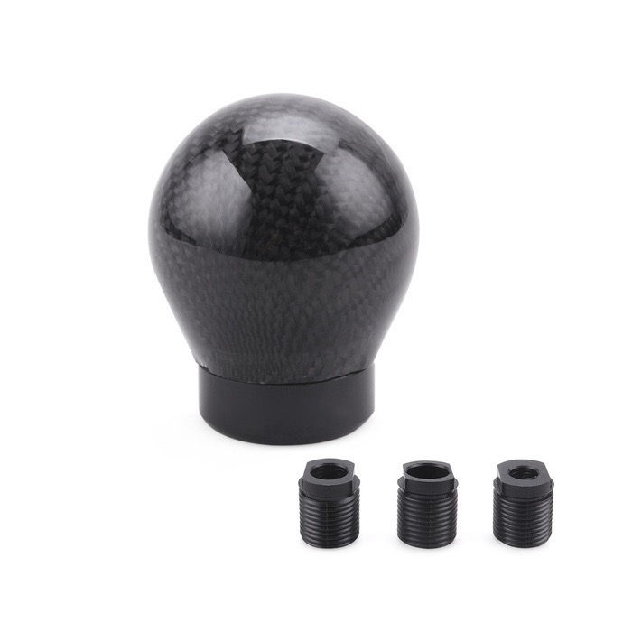 Thumbnail: MB Performance Carbon Fibre Gear Shift Knob Ball Set For BMW VW Honda Toyota
