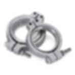 Thumbnail: 2PCS Stainless Steel Replacement V Band Flange Clamps For MVR 44mm Wastegate