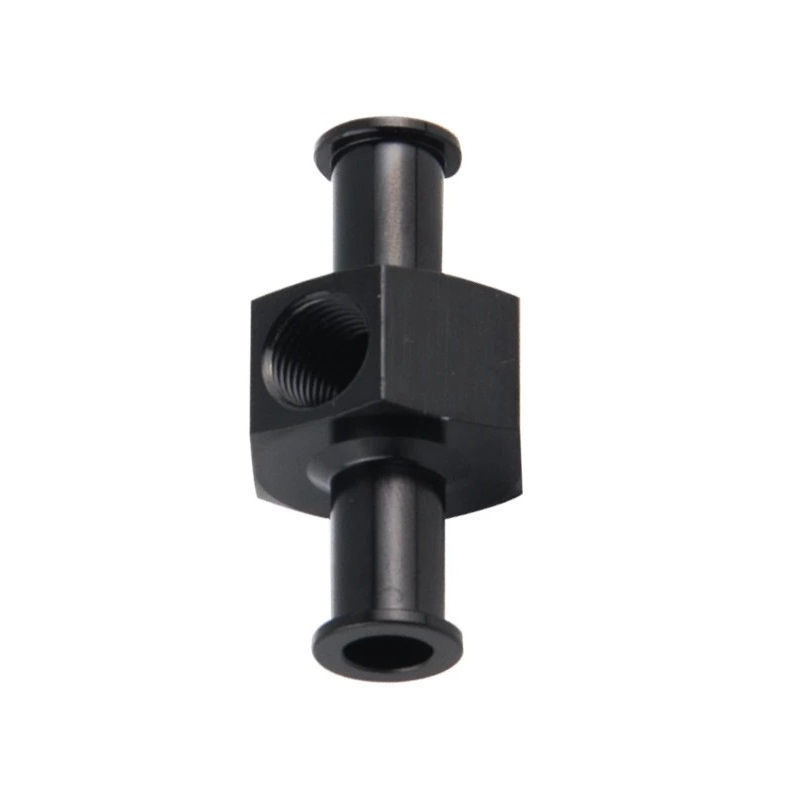 Thumbnail: 3/8" Push On Inline Adaptor 1/8 NPT Port for Fuel Pressure Gauge - Black