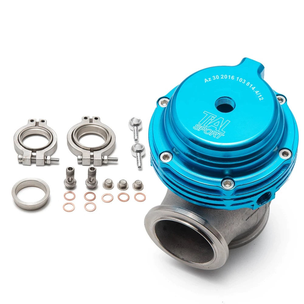 Tial MVS Style 38mm V-Band External Wastegate - Blue