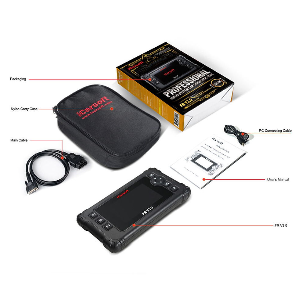 Thumbnail: ICARSOFT FR V3.0 Diagnostic Scanner - French & Italian Vehicles