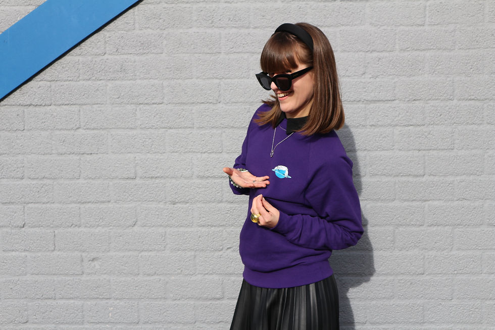 Thumbnail: "FLOATING IN SPACE" CREWNECK SWEATER