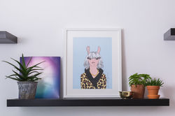 LLAMA WANNABE LEOPARD print