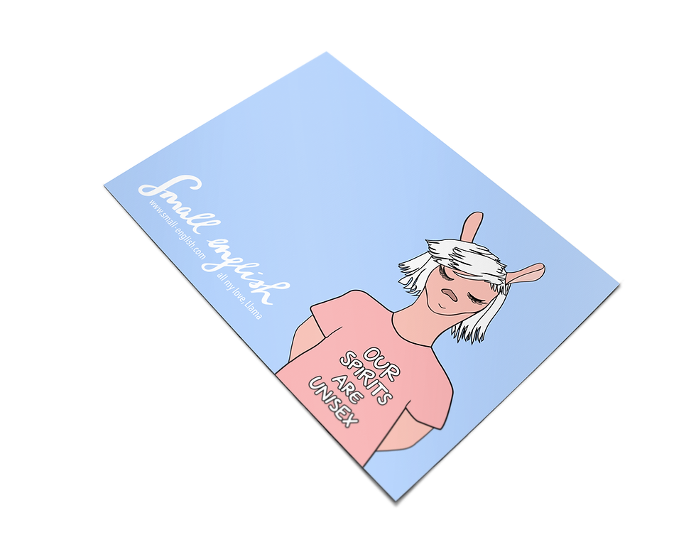 Thumbnail: OUR SPIRITS ARE UNISEX POSTCARDS