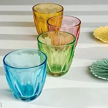 A soft floral form that is both vibrant and elegant that highlights the colours of the mediterranean.