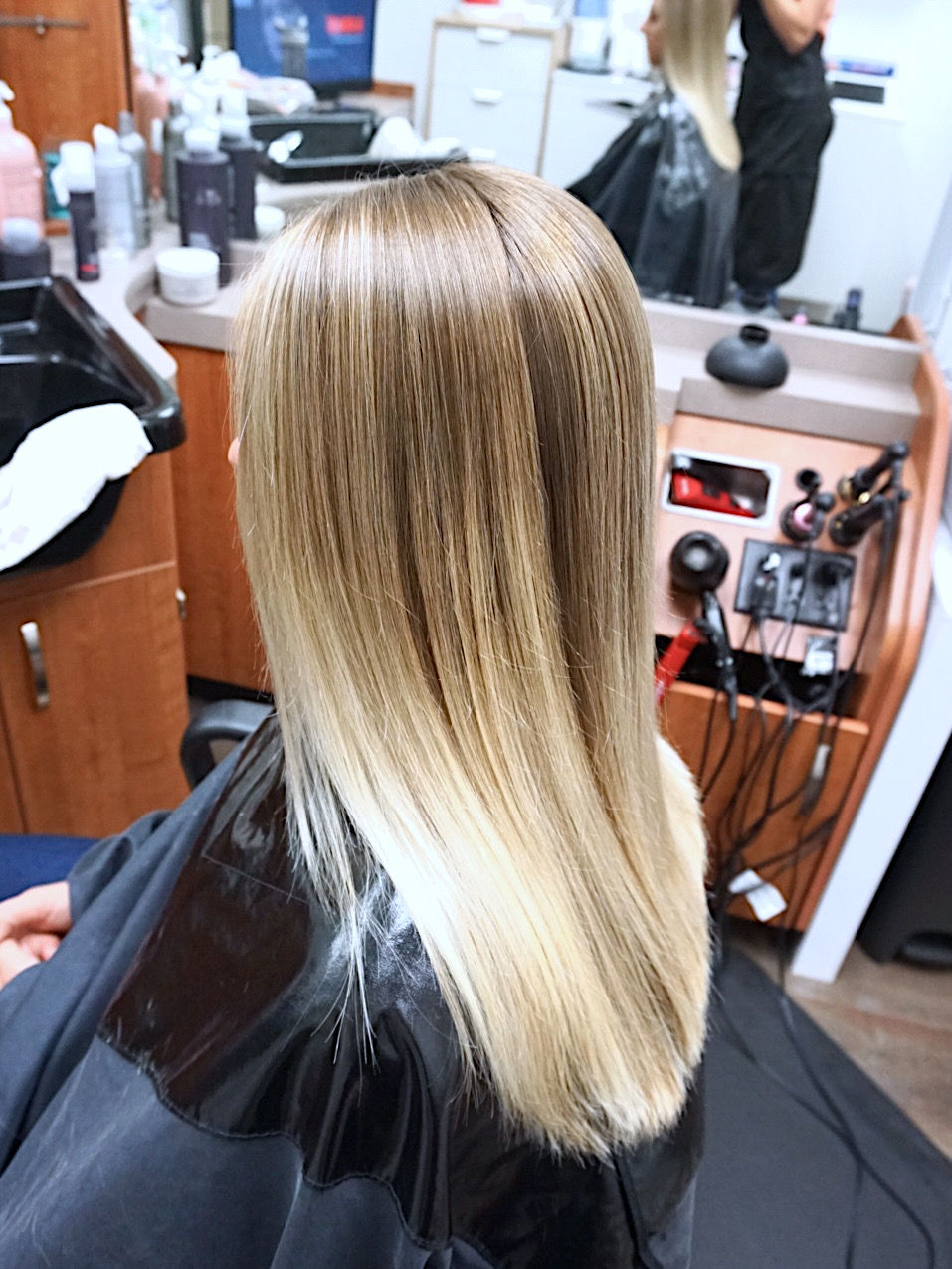 Blonde balayage highlights