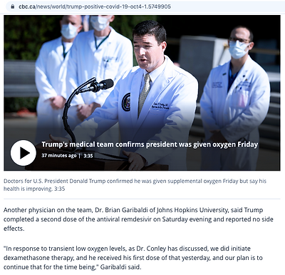 President Trump Tests Positive for COVID-19