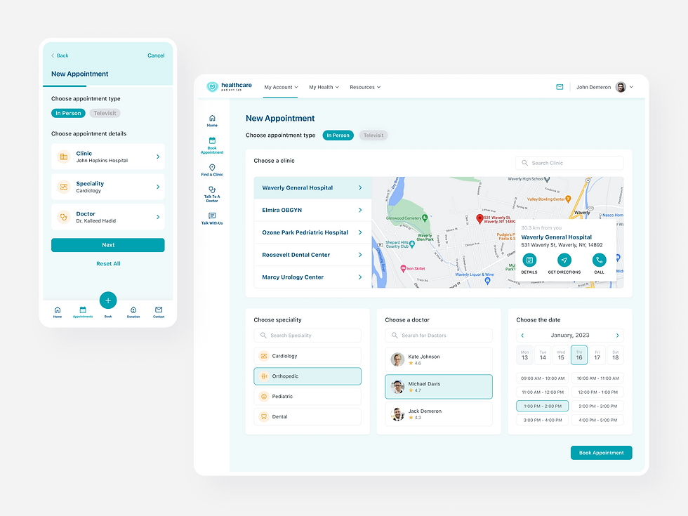 Healthcare UI/UX Design