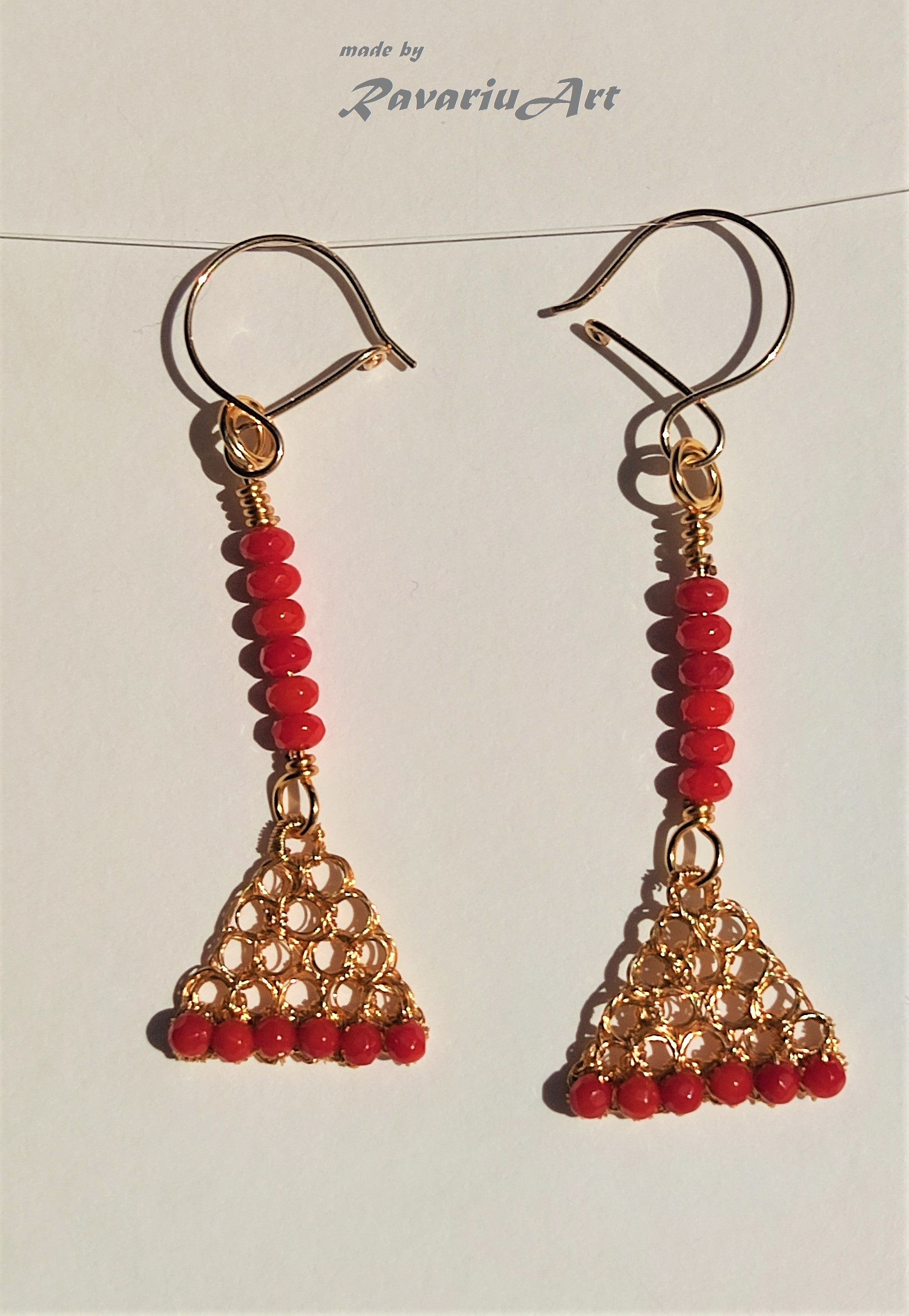 B123. Cercei Espagna rosii, Luxury, nunta