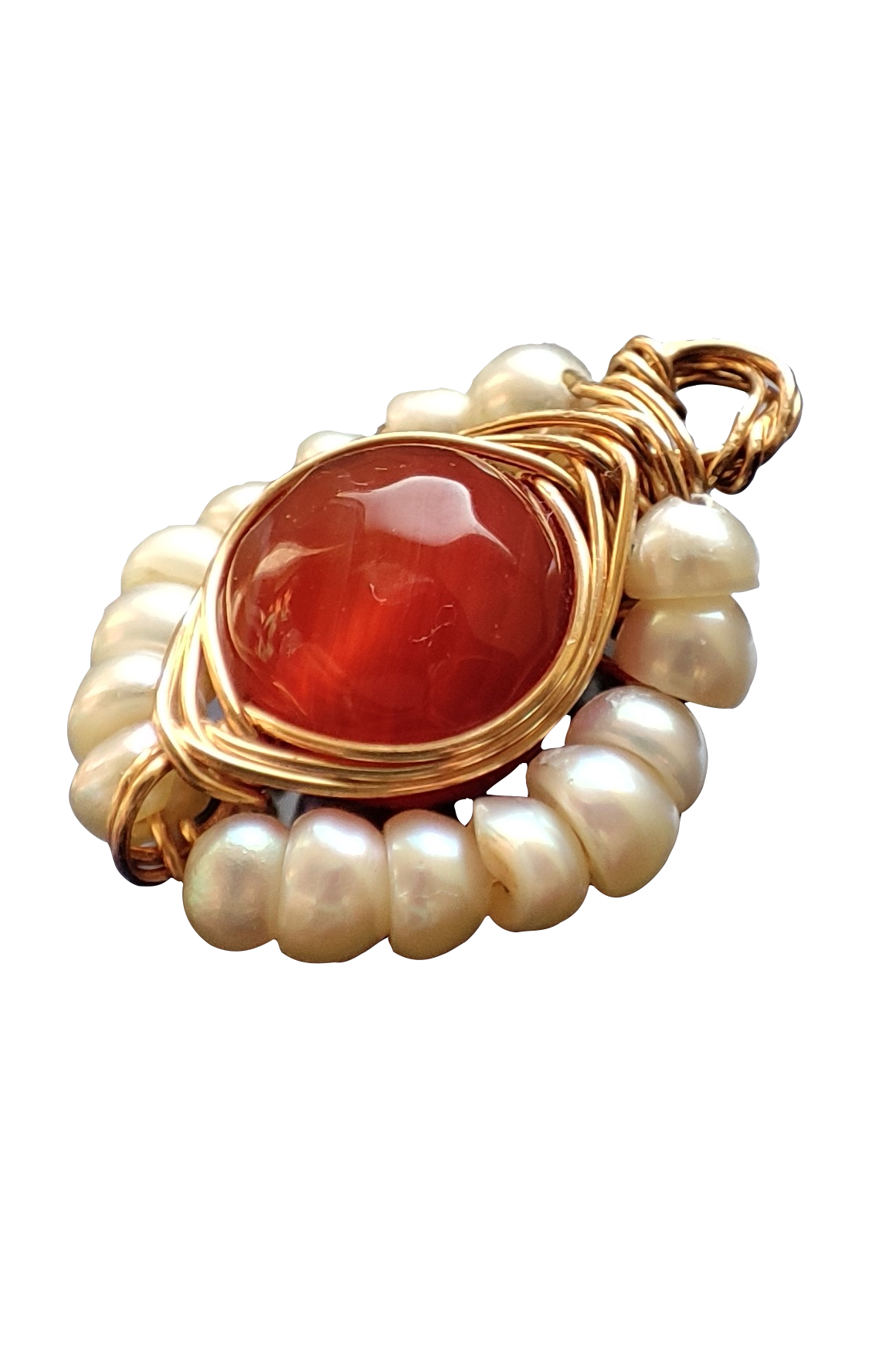 B92. Pandantiv miniature carneol