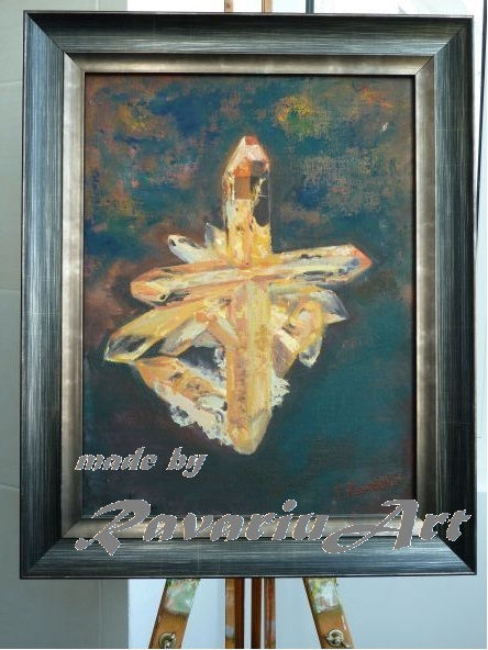 P2. Topaz cross // Crucea de topaz// Oil on canvas;