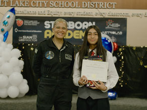 Dr. Sian and student from Starborn Academy Program at Salt Lake City Spring Symposium