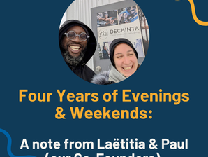 Four Years of Evenings & Weekends: A Note from the Co-Founders