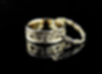 Duo d'alliances en or 18k / 18k wedding rings duo