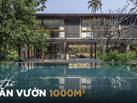Mẫu thiết kế sân vườn 1000m2 đẹp, ấn tượng phù hợp nghỉ dưỡng