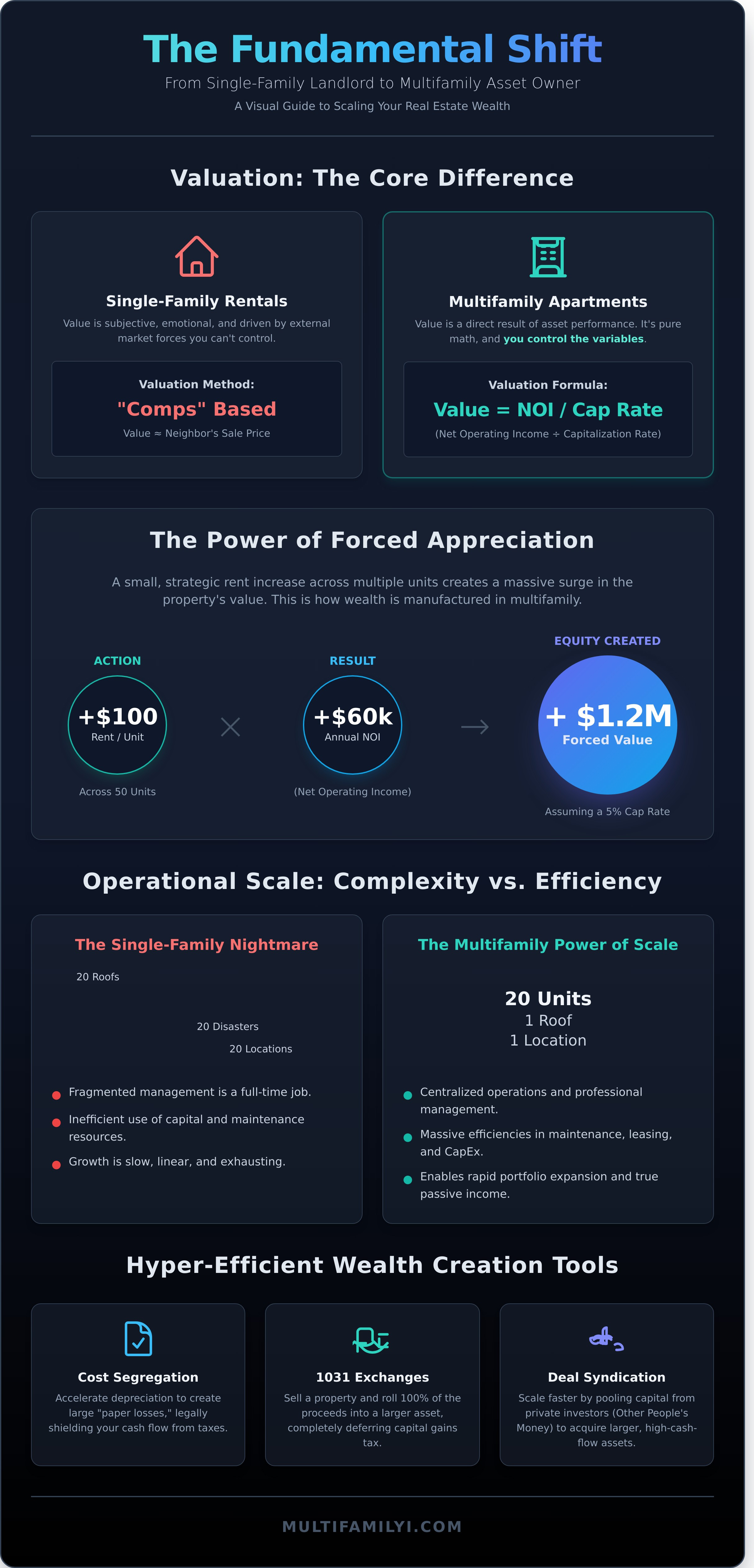 How to start investing in multifamily real estate infographic - visual guide