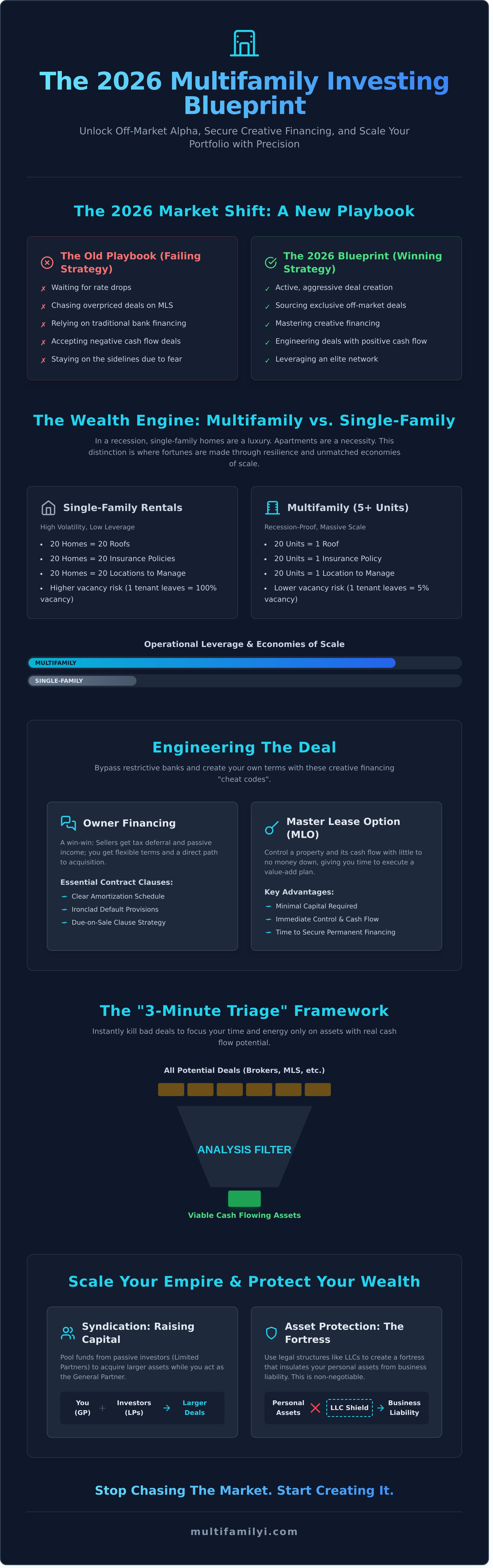 Multifamily investing infographic - visual guide