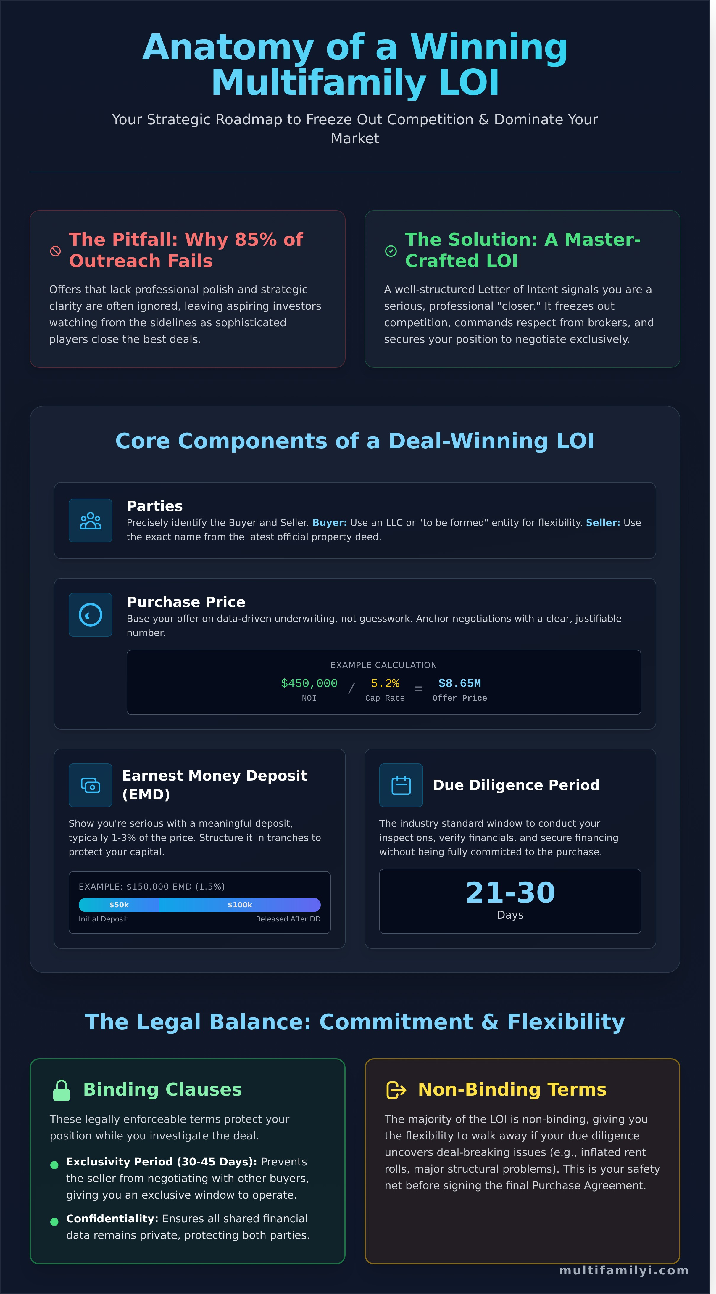 Letter of intent real estate infographic - visual guide