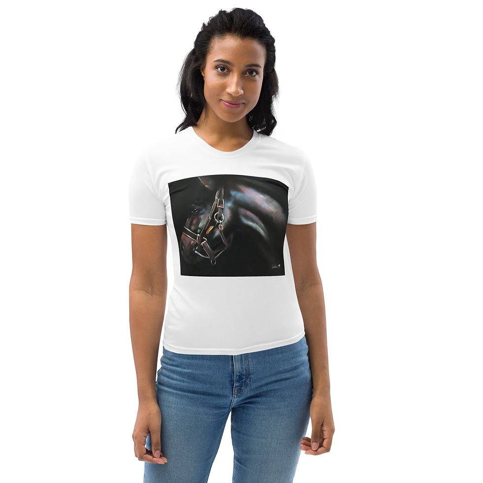 Thumbnail: 'Dark Horse' by Artist, Kim Anderson | Women's T-shirt
