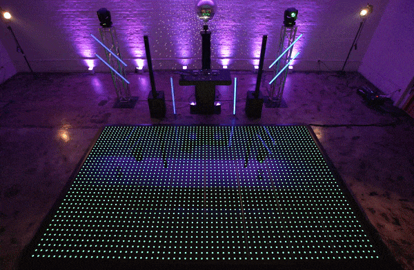 Multi color LED Dancefloor Display Gif