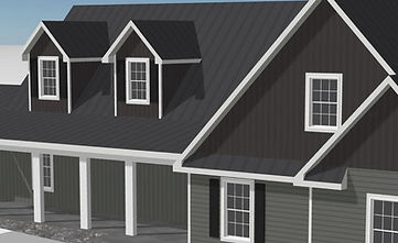 3D rendering of a siding replacement project Ravenna Ohio