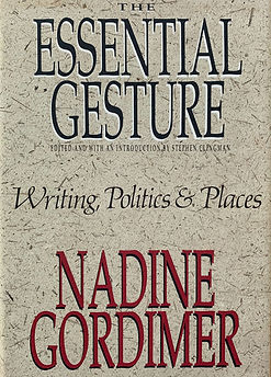 The book cover for The Essential Gesture: Writing, Politics & Places.