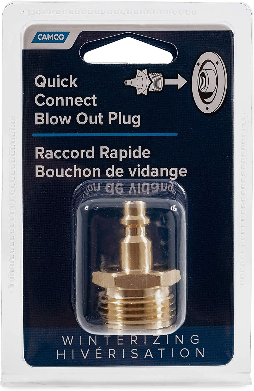 Thumbnail: Camco Blow Out Plug With Brass Quick Connect