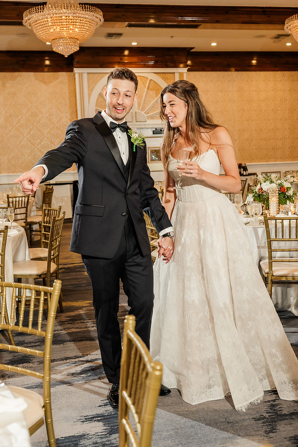 wedding reception details at the drake in oak brook room reveal