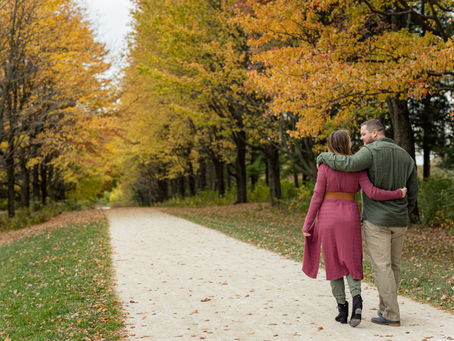 Winfield's St James Farm Fall Engagement Session | Casie and Alex