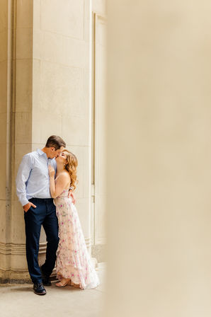 Union Station Engagement Photo