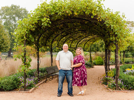 Winfield's Cantigny Garden Fall Engagement Photos | Sarah and Ryan