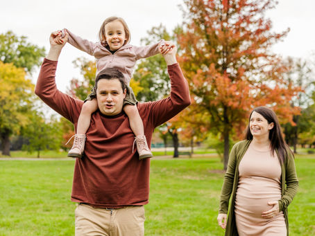 Wilder Park & Playground Maternity Session in Elmhurst