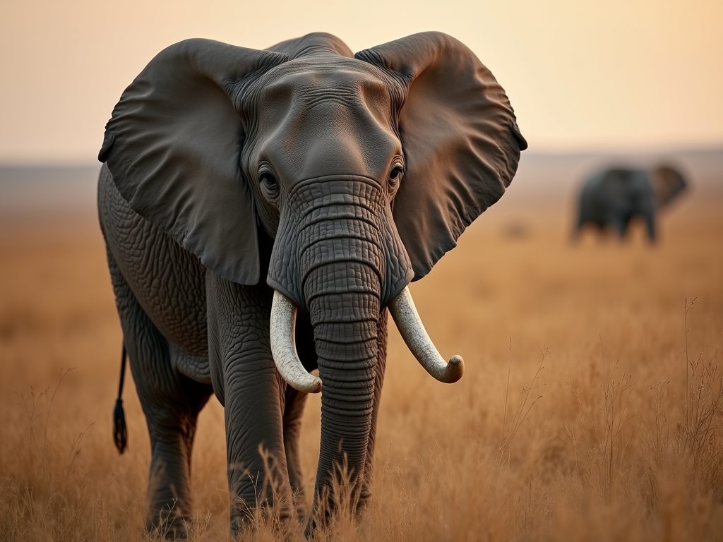 An abstract close-up showing the intricate texture of an elephant's skin in soft lighting.