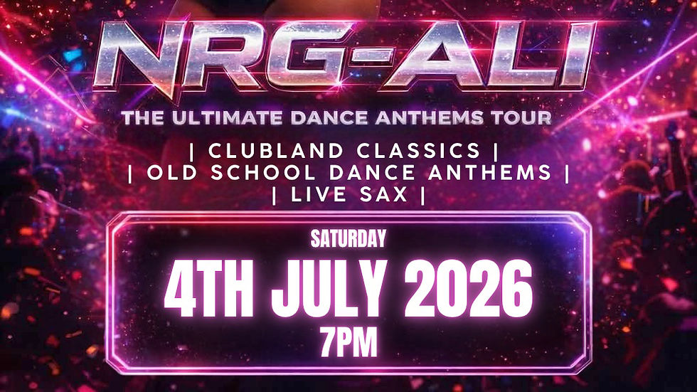 NRG Ali - The Ultimate Dance Anthems Tour