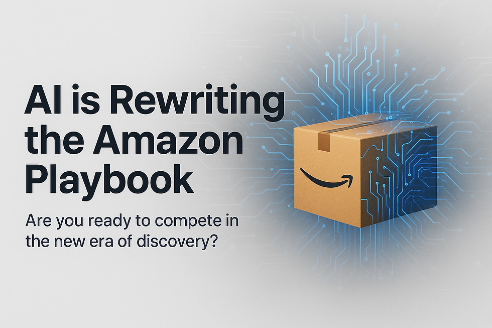 Amazon box being digital as powered by AI
