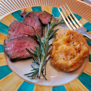 Marinated Pan-Seared Elk Medallions