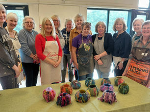 Wet Felted Bowls Workshop