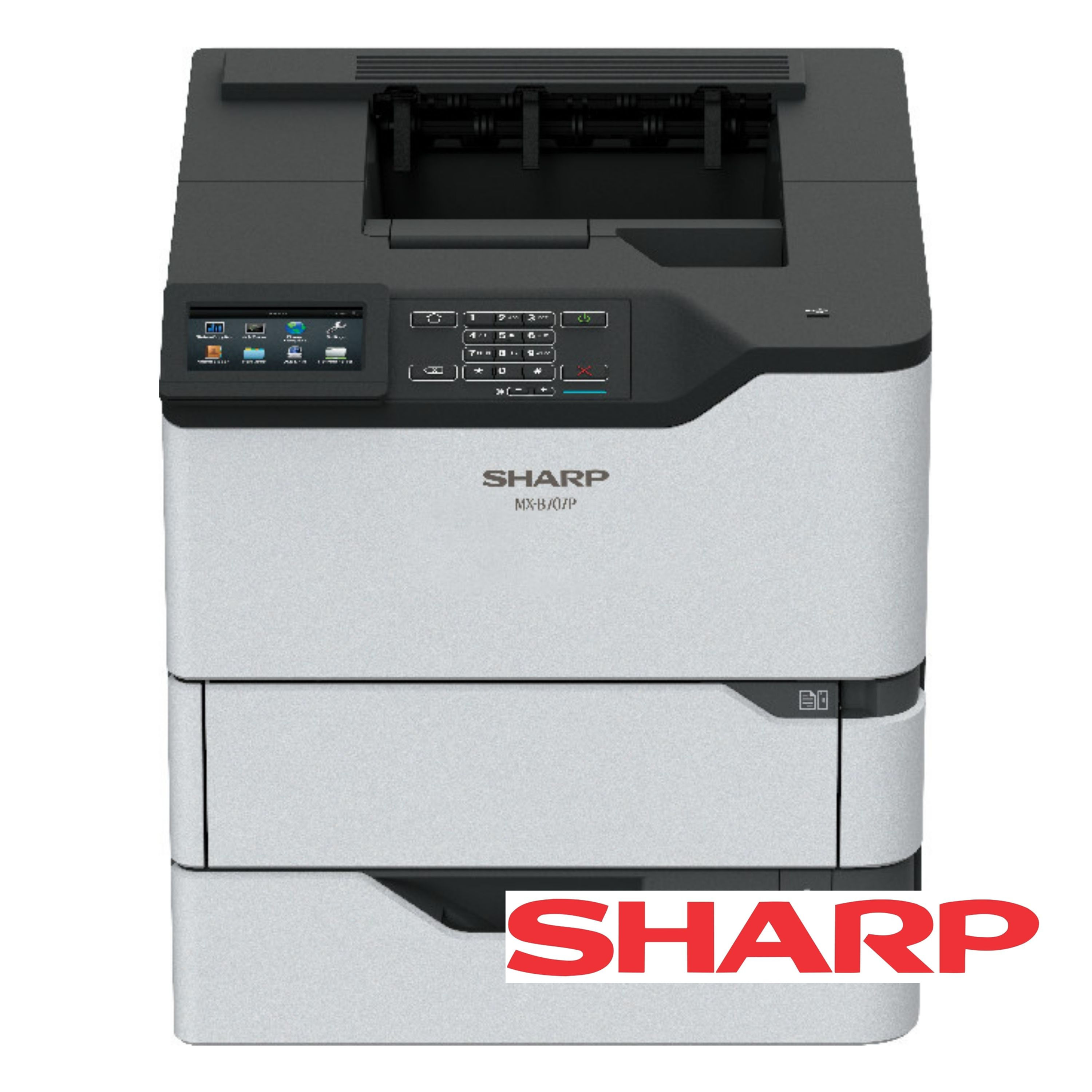 Sharp MX-B707P / MXB707P A4 mono printer front view