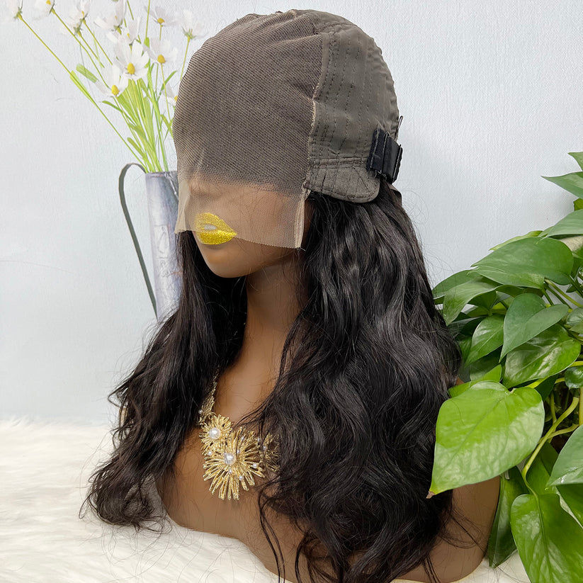 Thumbnail: 6*6 Lace Wig Jerry Curl Natural Virgin Human Hair Lace Wigs Color NC 250% Densit