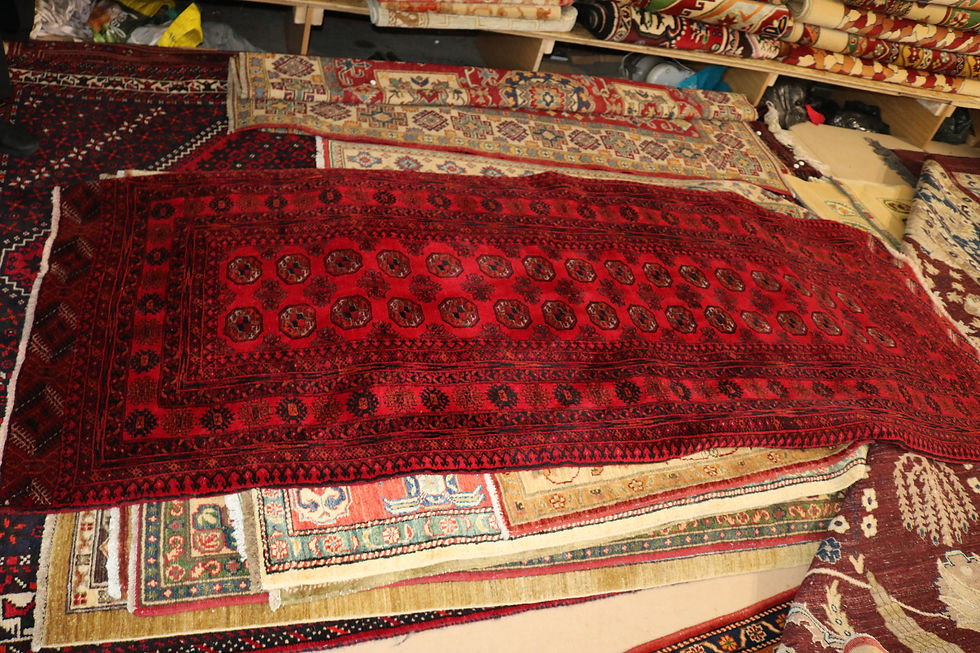 Thumbnail: Red long Afghan classic runner carpet